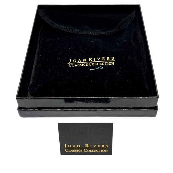 VINTAGE Joan Rivers Signed Blue Gray Statement Necklace Multi-Strand Teardrop - Picture 13 of 14